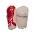 Red-White - Front - Arsenal FC Childrens-Kids Slip-In Shin Guards