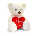 Cream - Front - Keel Toys Heart Valentine`s Day Teddy Bear
