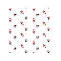 White-Red - Front - Apac Santa And Snowman Wrapping Paper