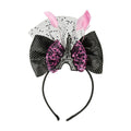 Black-Pink-White - Front - Amscan Womens-Ladies A Day In Paris Headband
