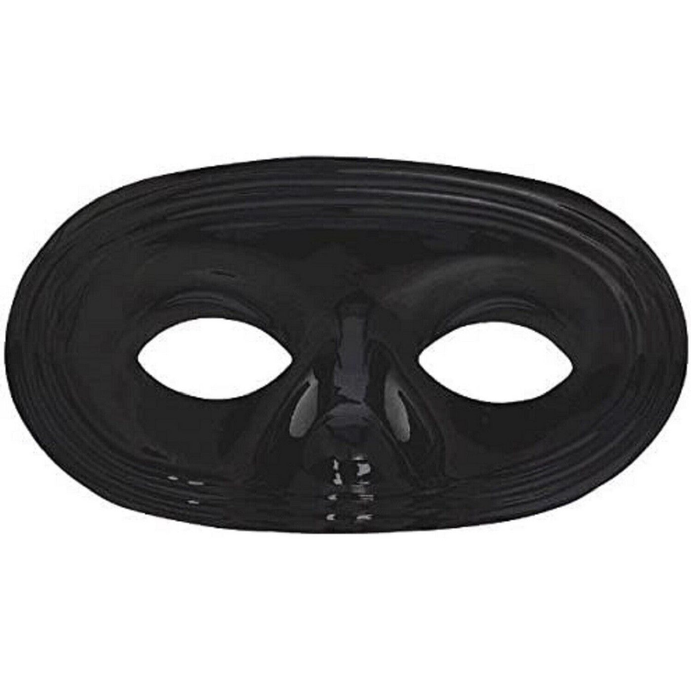 Black - Front - Amscan Western Bandit Eye Mask (Pack of 12)