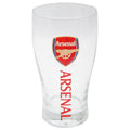 Clear-Red - Front - Arsenal FC Official Football Crest Pint Glass