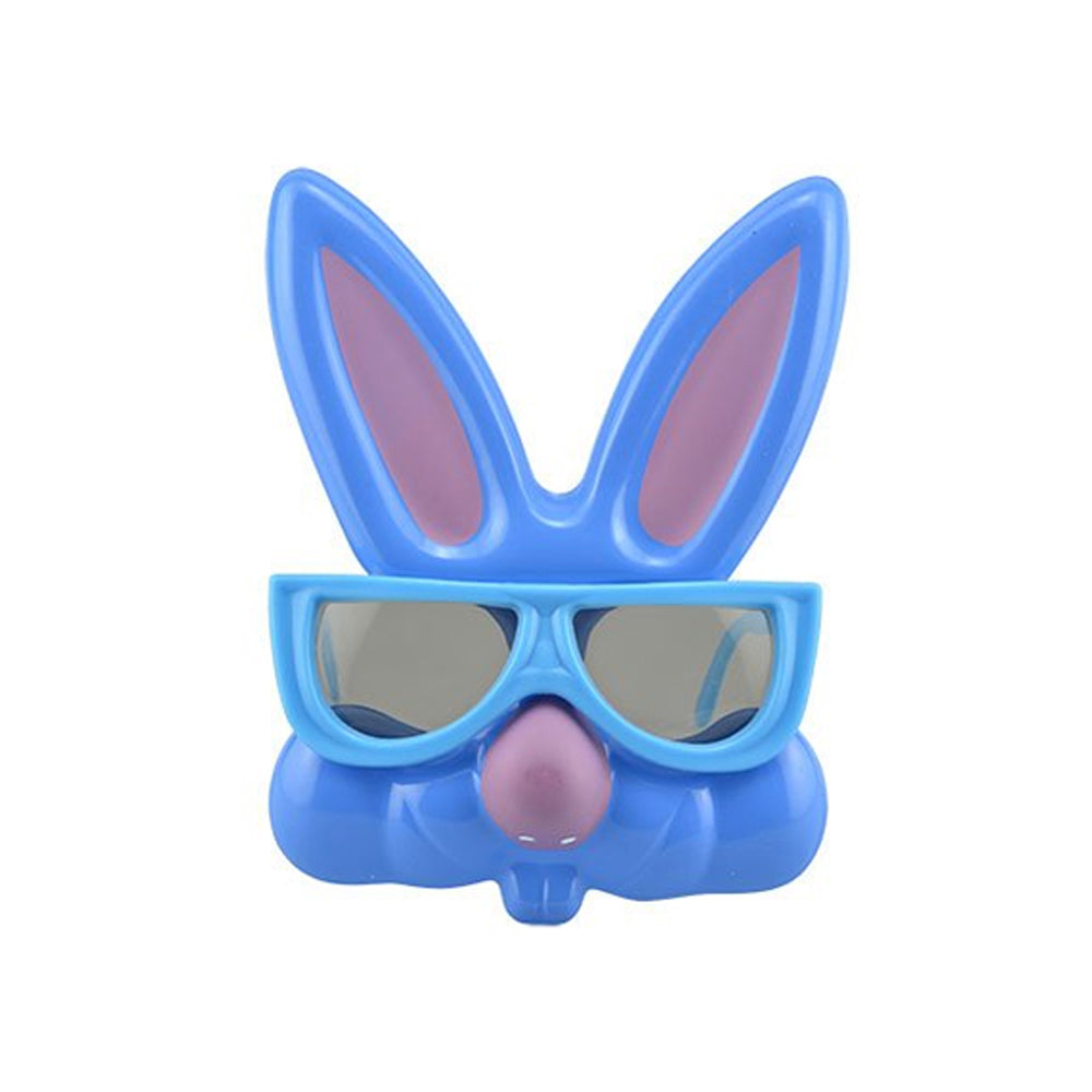 Blue-Black - Front - Amscan Bunny Party Glasses