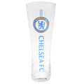 Clear-Blue - Front - Chelsea FC Official Wordmark Football Crest Peroni Pint Glass