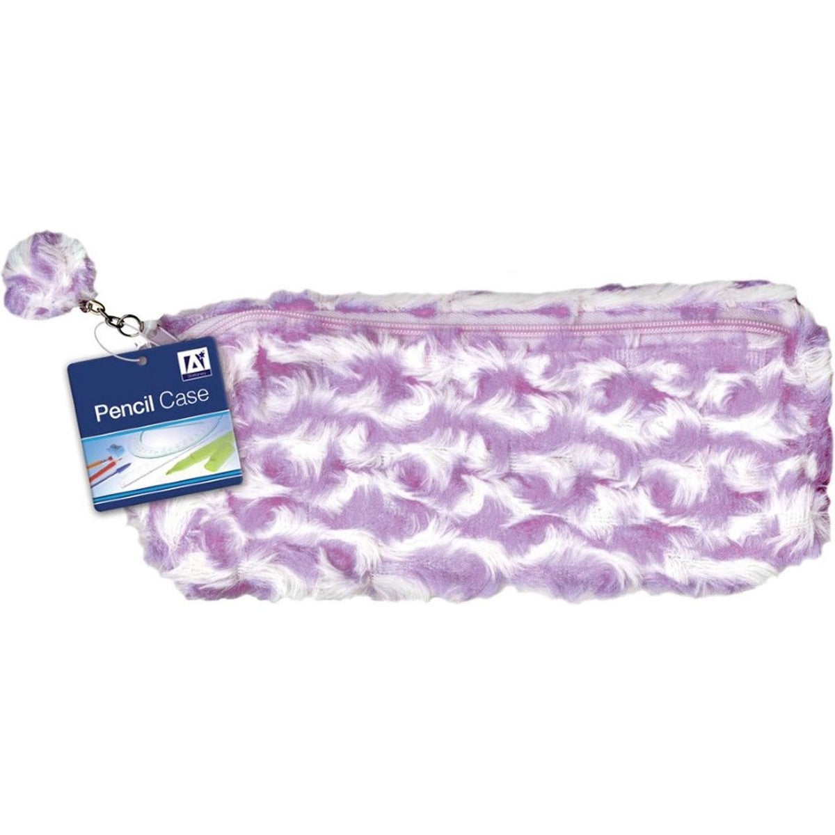 Purple - Front - Anker Fluffy Pencil Case