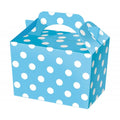 Blue-White - Front - Cardboard Spotted Gift Boxes (Pack of 10)