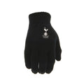 Black - Front - Tottenham Hotspur FC Childrens-Kids Knitted Crest Gloves