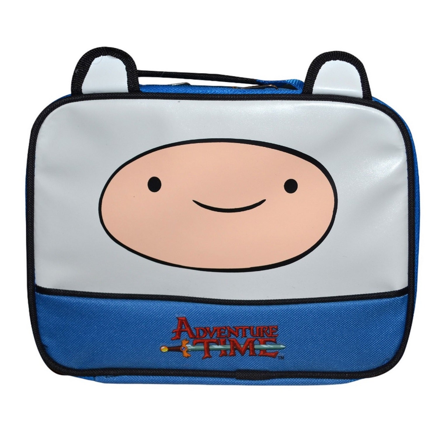 Blue-Grey-Black - Front - Adventure Time Rectangle Lunch Bag