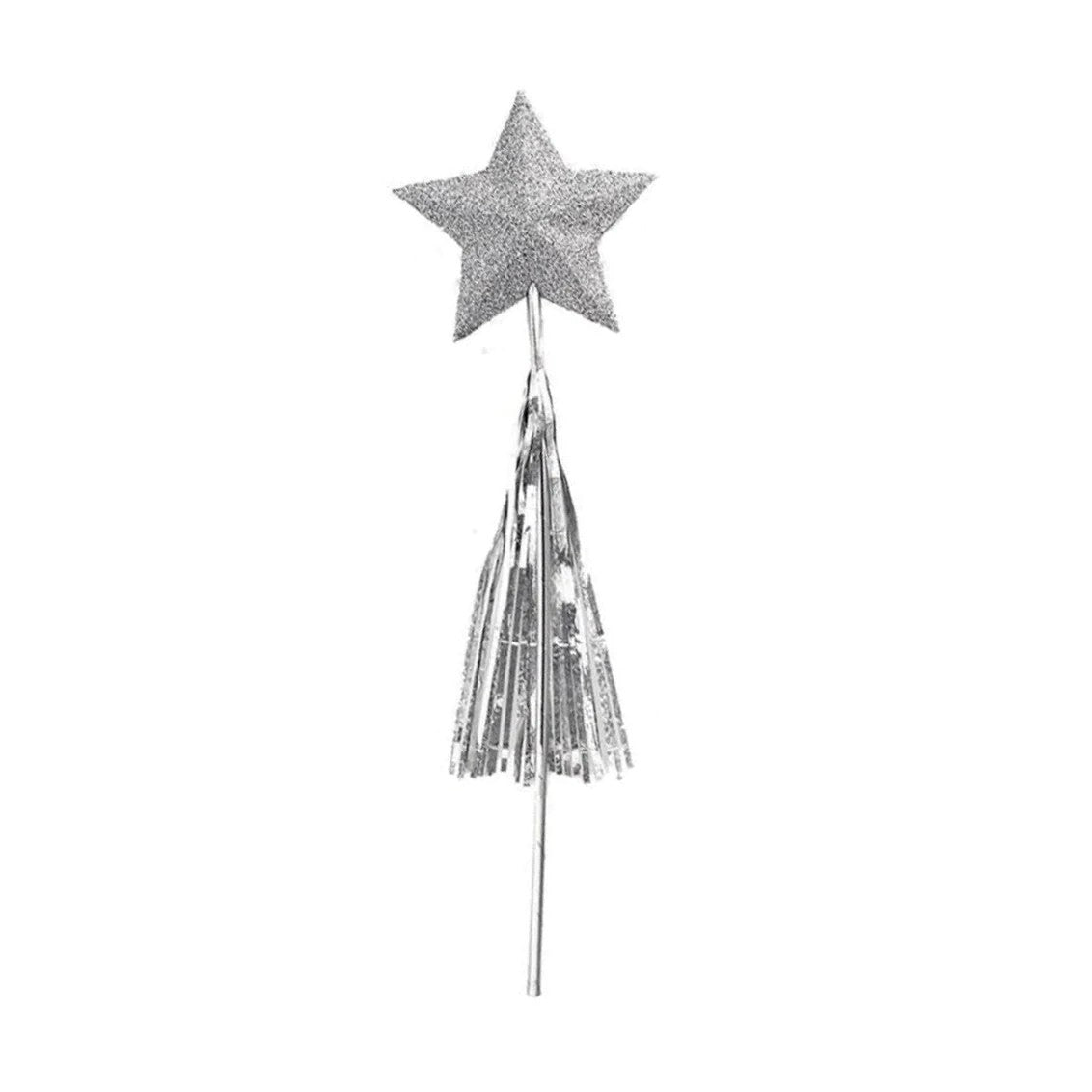 Silver - Front - Unique Party Sparkle Magic Wand