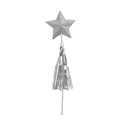 Silver - Front - Unique Party Sparkle Magic Wand