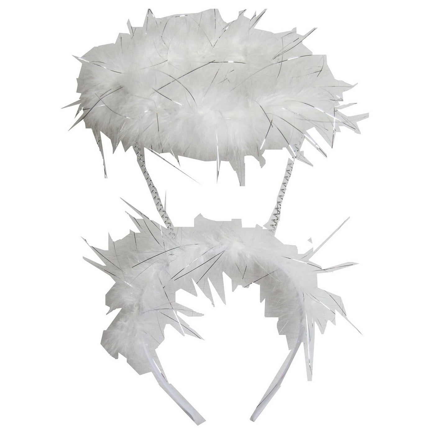 White - Front - Amscan Good Girl-Bad Girl Halo Hairband