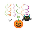 Multicoloured - Front - Amscan Halloween Friends Swirl Hanging Decoration (Pack of 3)
