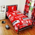 Red - Front - Liverpool FC Childrens-Kids Official Patch Football Crest Duvet Set