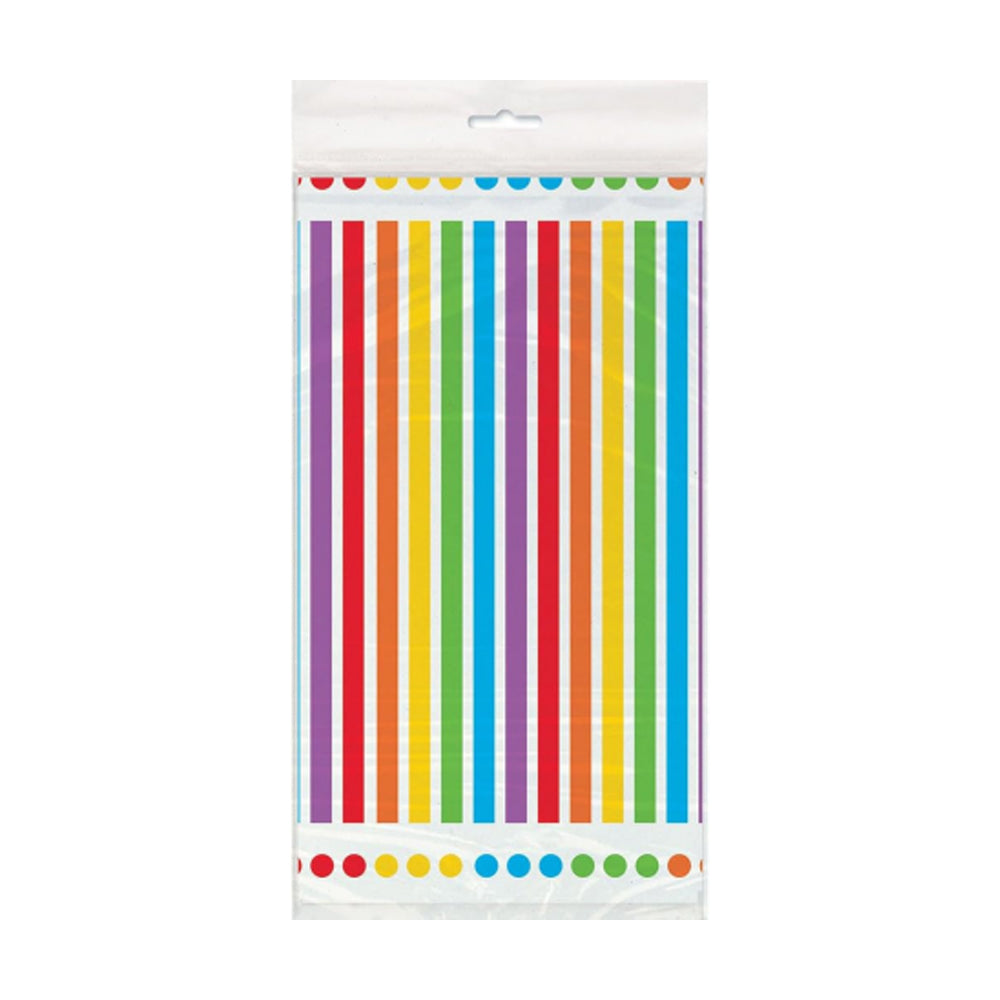 Multicoloured - Front - Unique Party Plastic Rectangular Party Table Cover