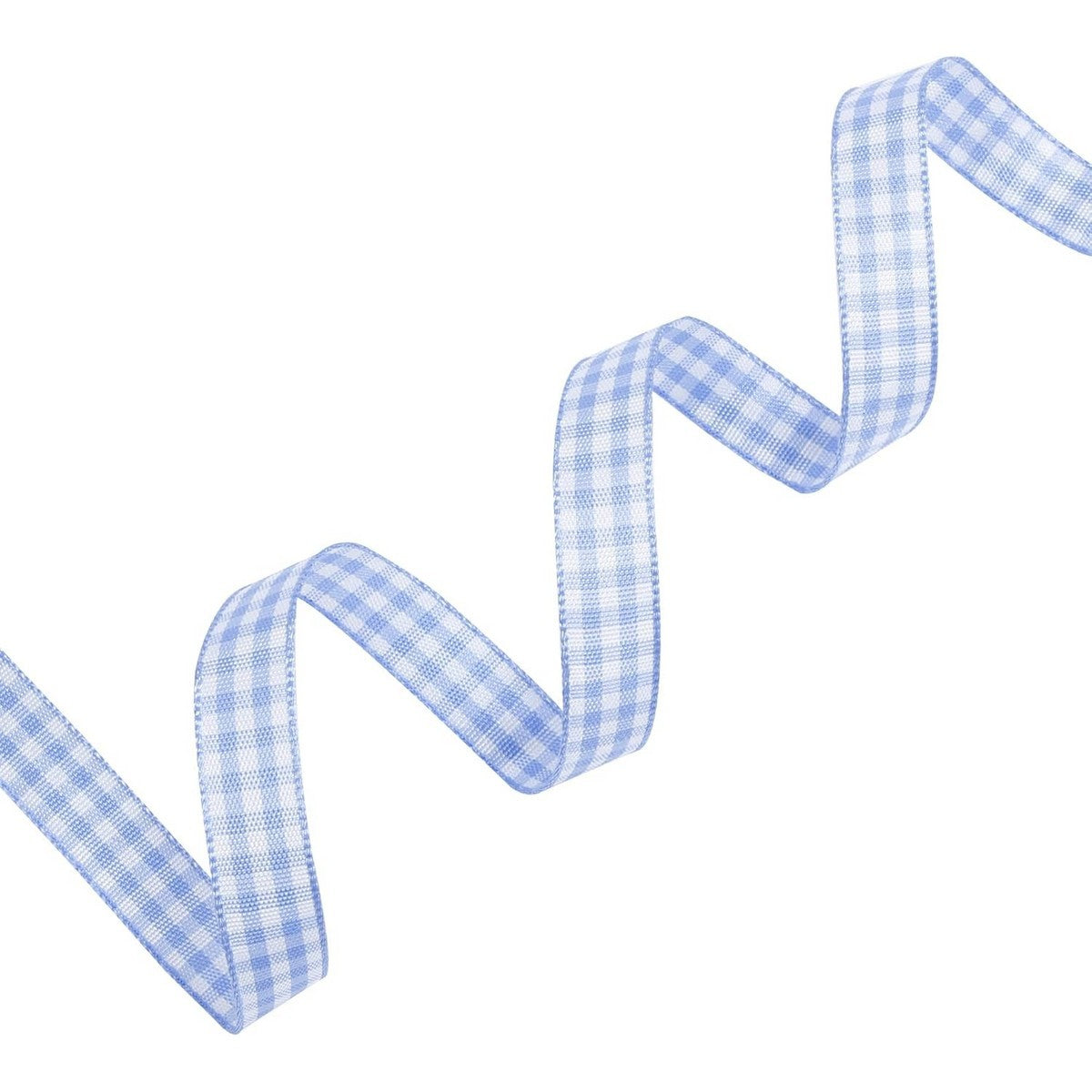 Blue-White - Front - Gingham Gift Ribbon