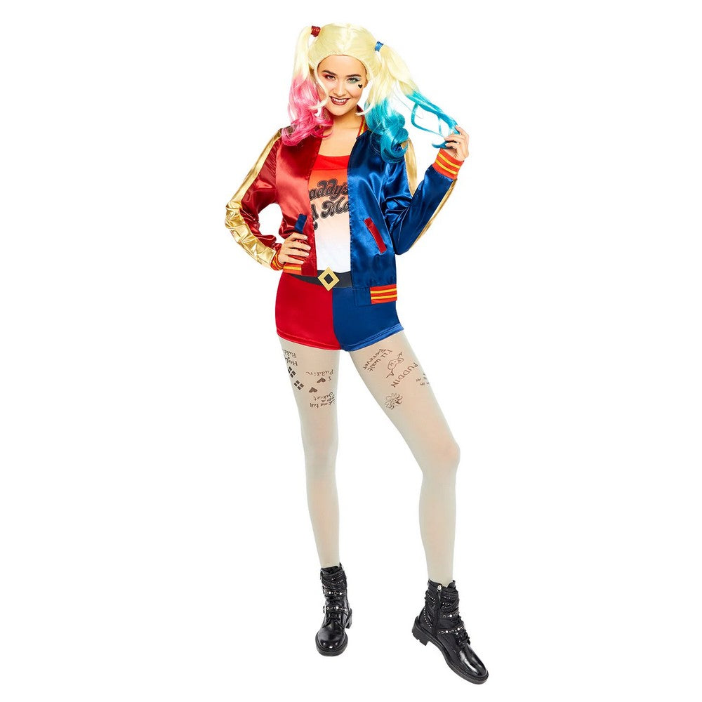 Multicoloured - Front - Harley Quinn Childrens-Kids Costume