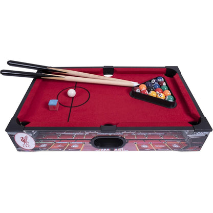 Multicoloured - Back - Liverpool FC Crest Pool Table Set