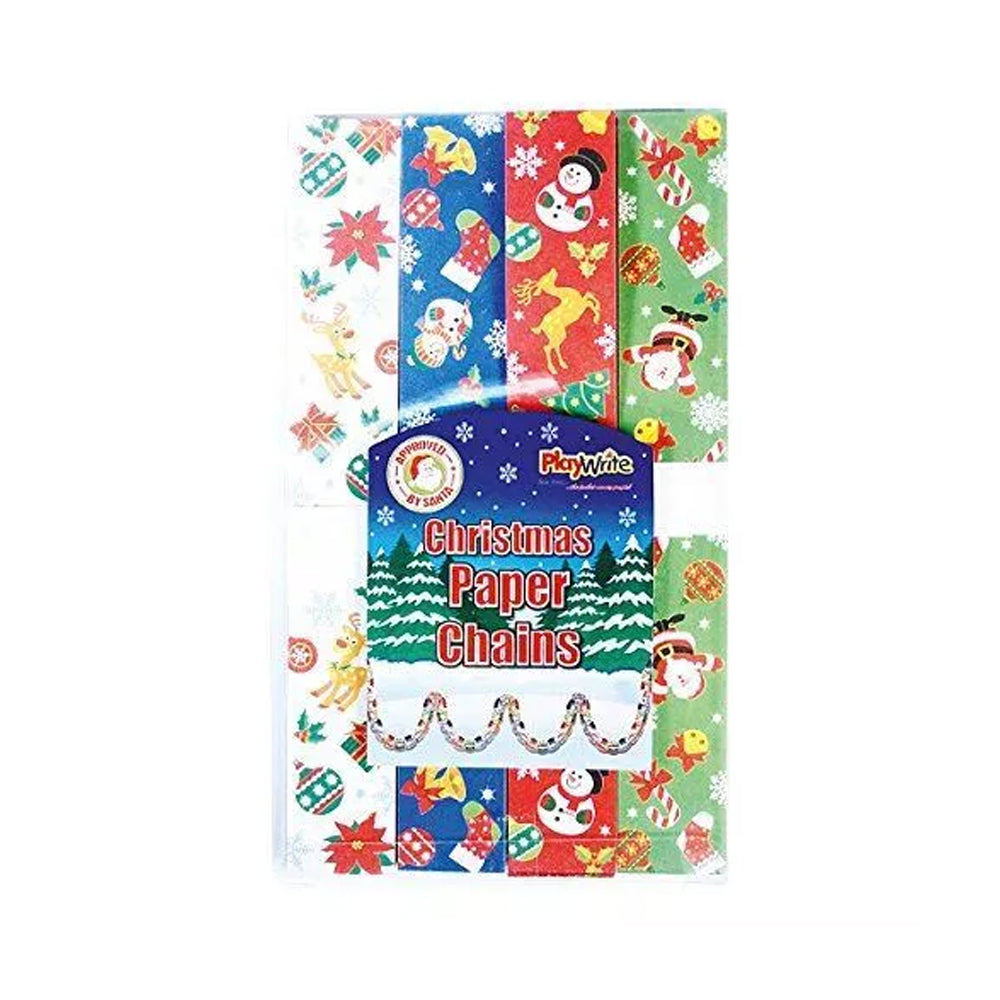 Multicoloured - Front - Playwrite Paper Chain Christmas Decoration (Pack of 100)