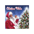 Red-White-Green - Back - Eurowrap Santa Claus Christmas Card (Pack of 12)