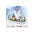 White-Green-Blue - Back - Eurowrap Winter Home Christmas Card (Pack of 12)