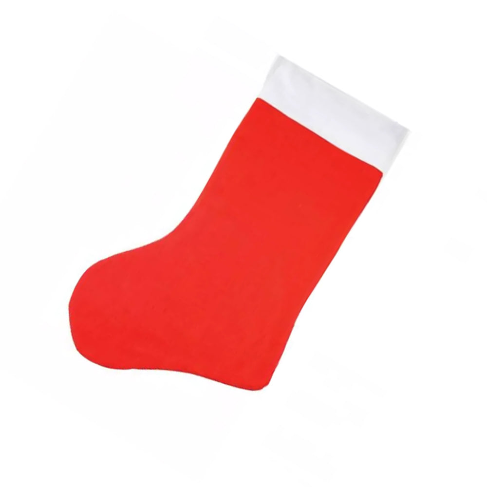Red-White - Back - Felt Stocking Christmas Decoration