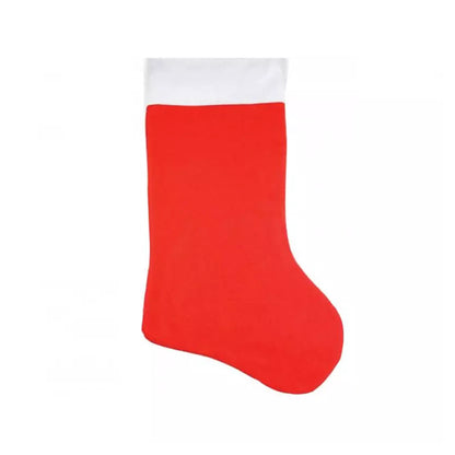 Red-White - Front - Felt Stocking Christmas Decoration