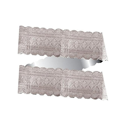 Silver - Front - Anniversary House Patterned Christmas Cake Frills