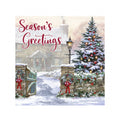 Multicoloured - Back - Eurowrap Winter Village Christmas Card (Pack of 12)