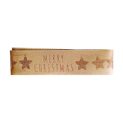 Brown - Front - Anniversary House Ribbon Christmas Cake Decoration