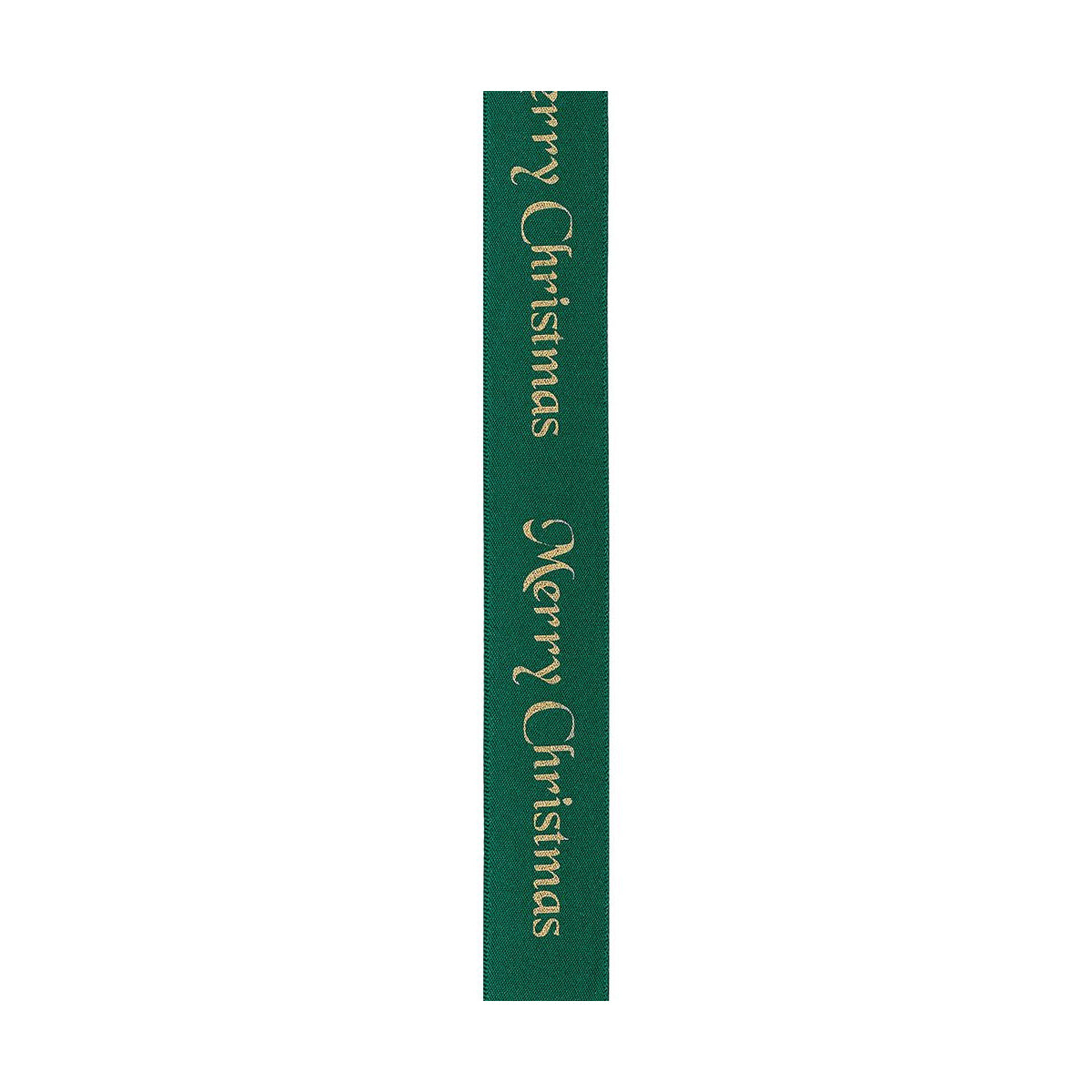 Green-Gold - Back - Anniversary House Ribbon Christmas Cake Decoration