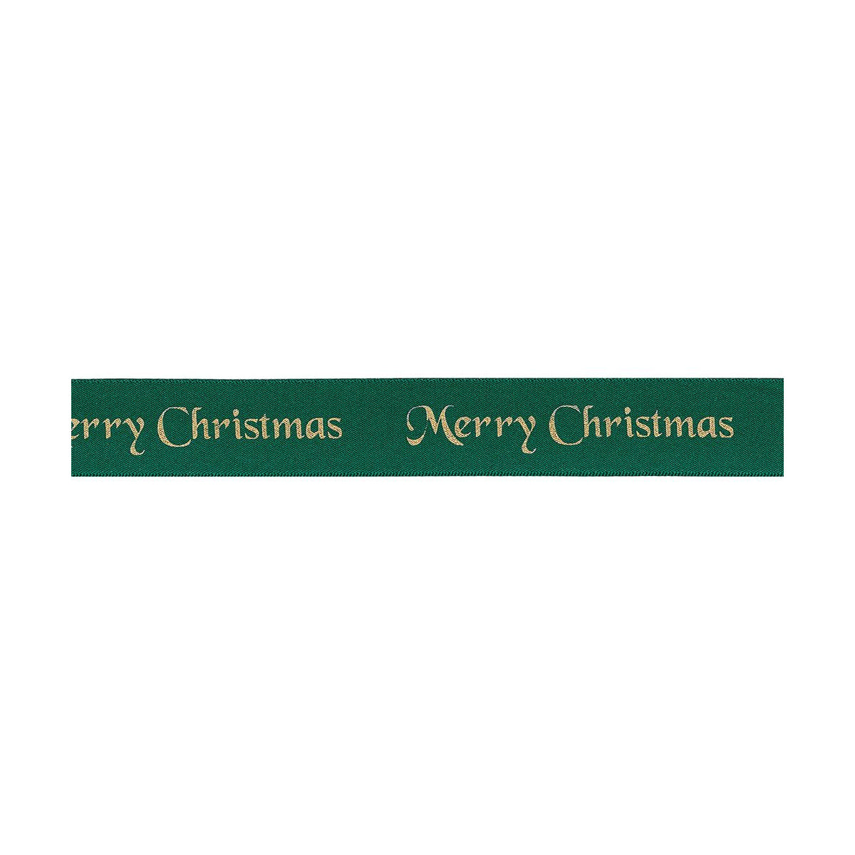 Green-Gold - Front - Anniversary House Ribbon Christmas Cake Decoration
