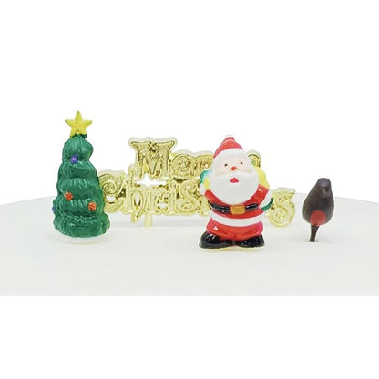 Multicoloured - Back - Anniversary House A Merry Little Christmas Cake Decorating Kit (Pack of 4)