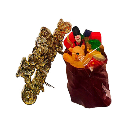 Multicoloured - Front - Anniversary House Merry Christmas Cake Decoration