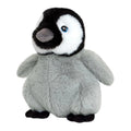 Grey-Black-White - Front - Keel Toys Keeloco Wild Baby Emperor Penguin Plush Toy