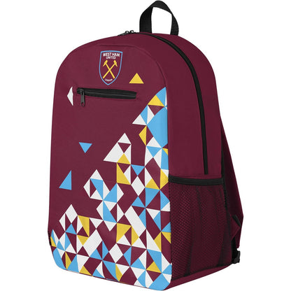 Claret Red-Blue-Yellow - Side - West Ham United FC Particle Backpack