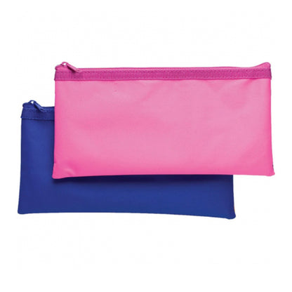 Multicoloured - Front - Tiger Nylon Flat Pencil Case