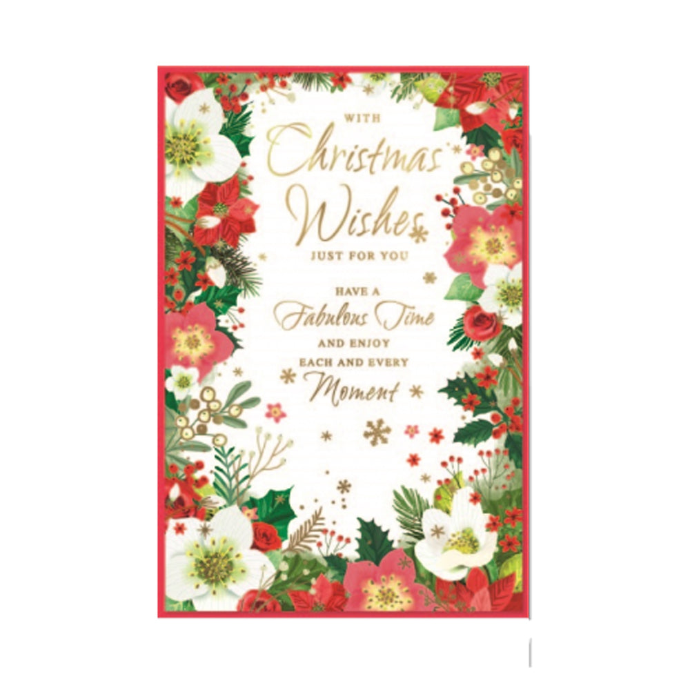 Multicoloured - Front - Simon Elvin Have A Fantastic Time Christmas Greetings Card (Pack of 6)