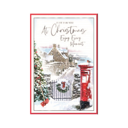 Multicoloured - Front - Simon Elvin Enjoy Every Moment Christmas Greetings Card (Pack of 6)