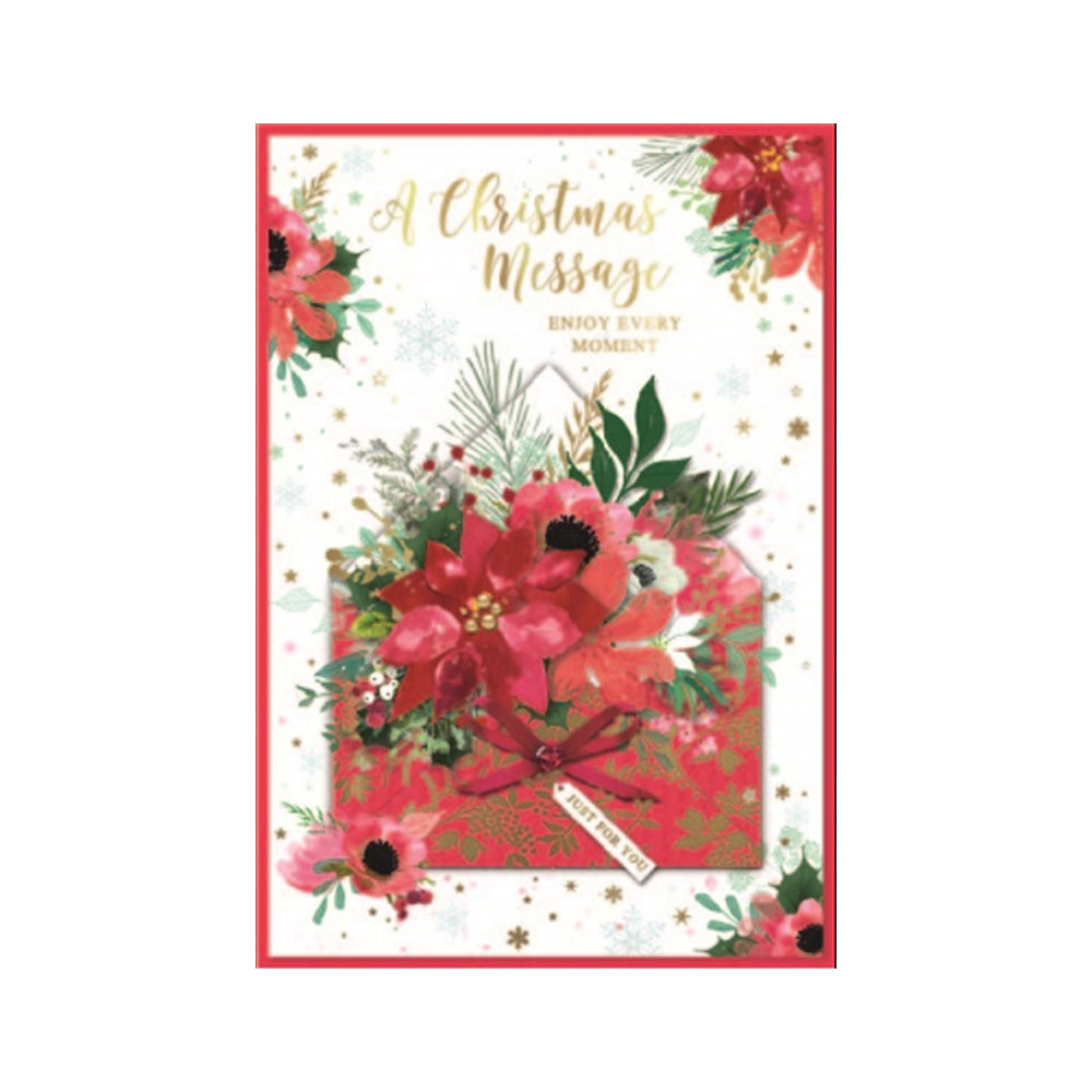 Multicoloured - Front - Simon Elvin Enjoy Every Moment Christmas Greetings Card (Pack of 6)