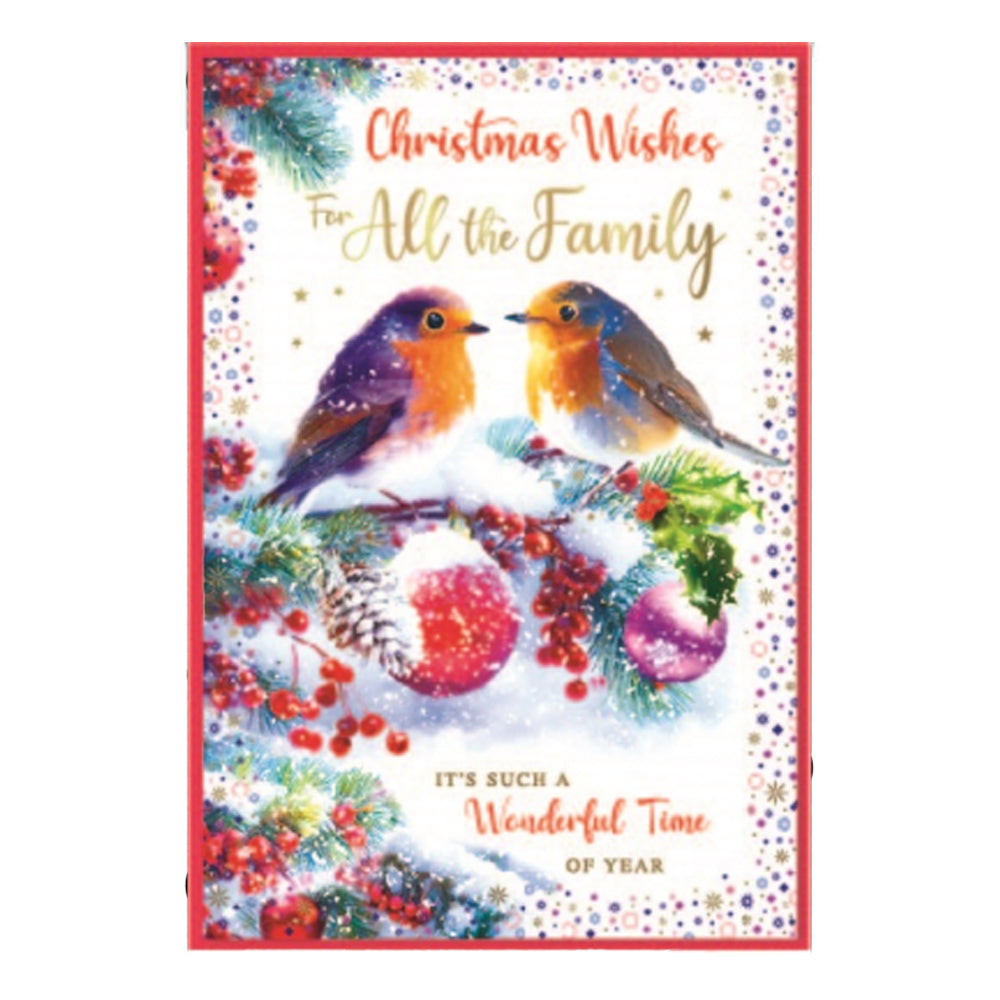 Multicoloured - Front - Simon Elvin It´s Such A Wonderful Time of Year Christmas Greetings Card (Pack of 6)