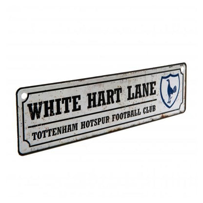 White-Black - Back - Tottenham Hotspur FC Official Retro White Hart Lane Football Crest Bedroom Window Sign