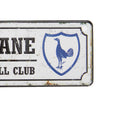 White-Black - Side - Tottenham Hotspur FC Official Retro White Hart Lane Football Crest Bedroom Window Sign