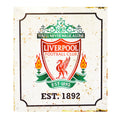 White-Red-Green - Front - Liverpool FC Official Retro Football Crest Bedroom Sign