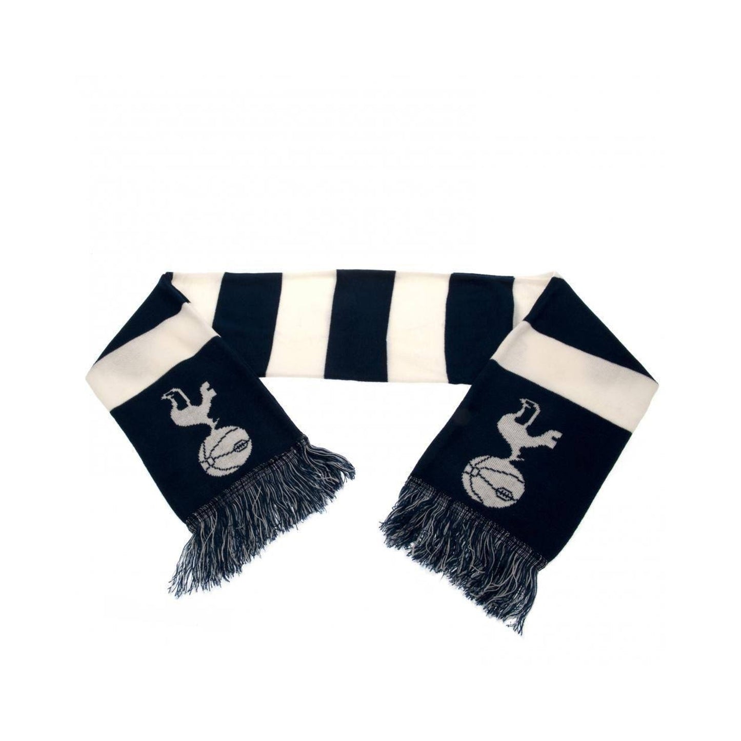 White-Navy - Back - Tottenham Hotspur FC Official Football Crest Bar Scarf