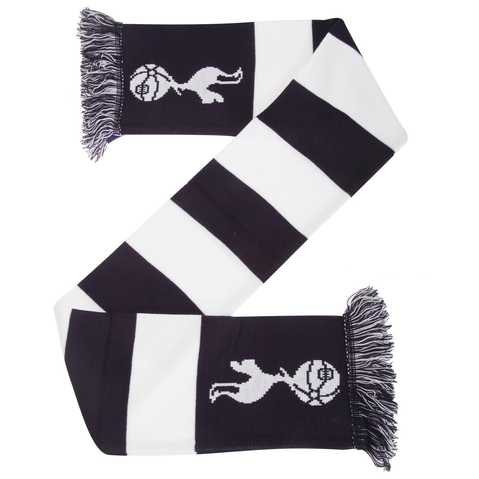 White-Navy - Front - Tottenham Hotspur FC Official Football Crest Bar Scarf