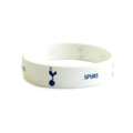 White - Back - Tottenham Hotspur FC Official Single Rubber Football Crest Wristband
