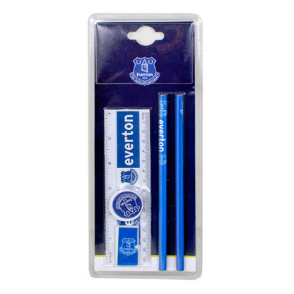 Blue-White - Front - Everton FC Official Wordmark Core Football Crest Stationery Set