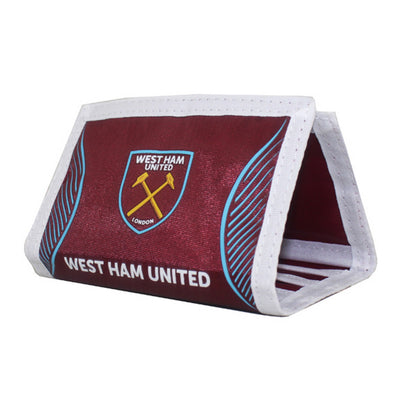 Claret - Front - West Ham FC Official Swerve Football Crest Wallet