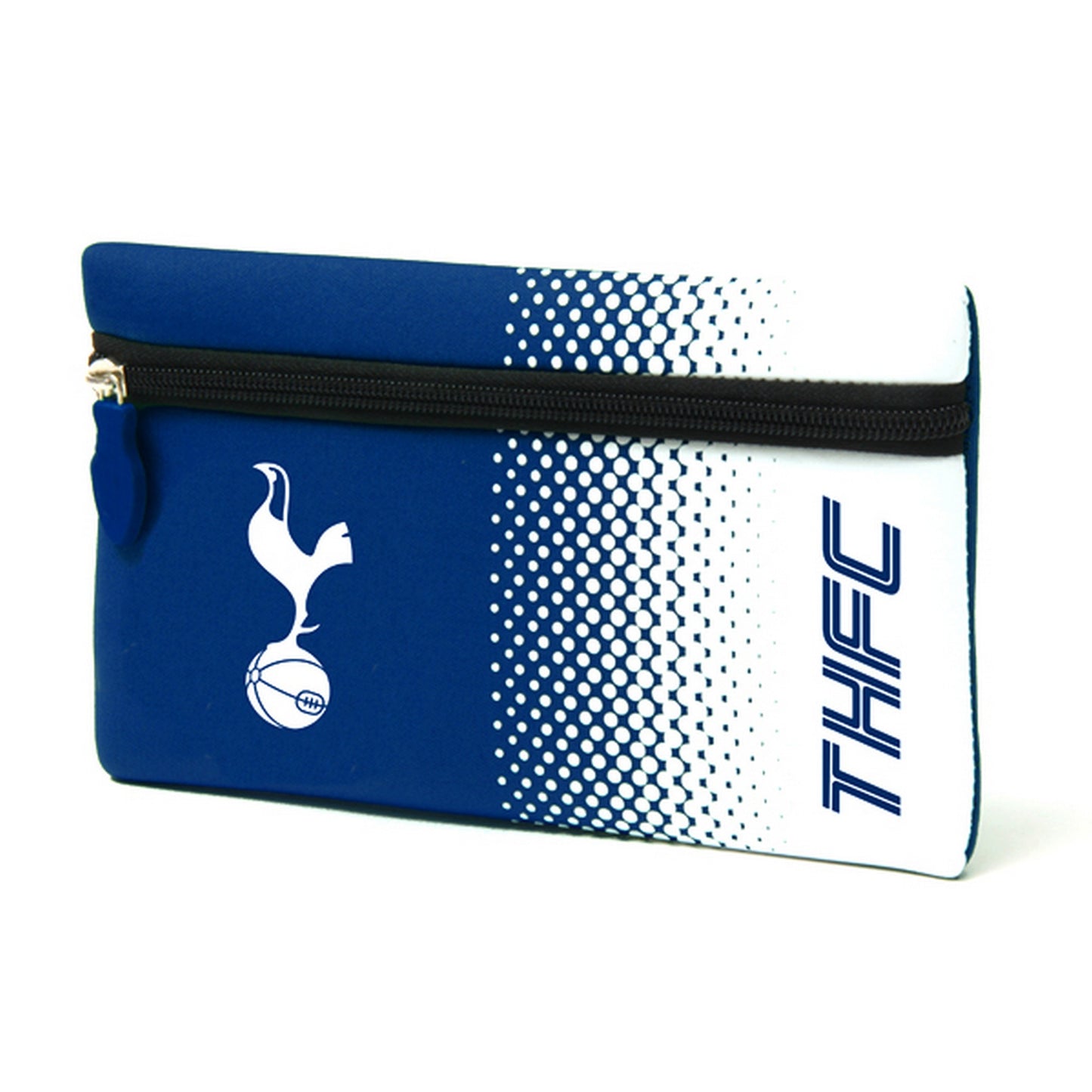 Blue-White - Front - Tottenham Hotspur FC Official Fade Flat Football Crest Pencil Case