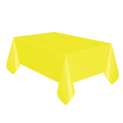 Sunflower Yellow - Front - Unique Party Reusable Rectangular Plastic Tablecover (19 Colours)